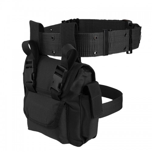 Тактическая универсальная (набедренная) сумка на бедро (Swat-black)