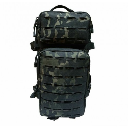 Рюкзак от бренда M-Tac с системой крепления "Molle" #ЧЕРНЫЙ МУЛЬТИКАМ 