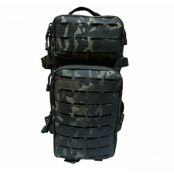 Рюкзак от бренда M-Tac с системой крепления "Molle" #ЧЕРНЫЙ МУЛЬТИКАМ 