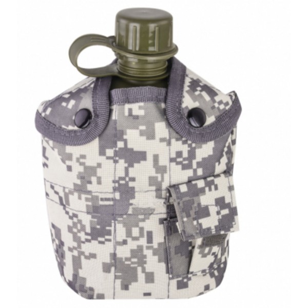Армейская фляга с кружкой-котелком в чехле камуфляжа Acu