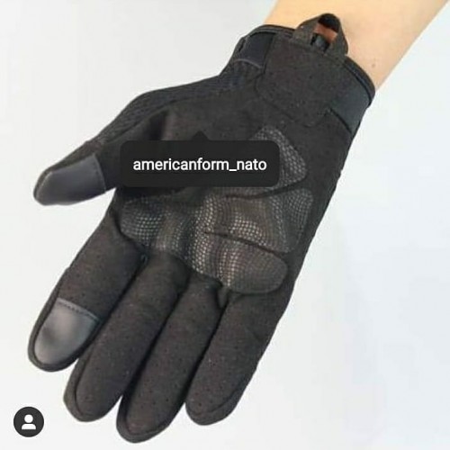 Тактические перчатки с костяшками #black 