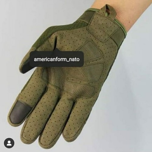 Тактические перчатки с костяшками #oliva
