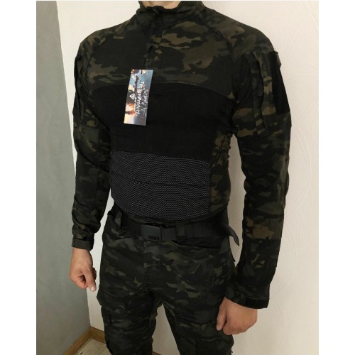 Тактическая форма Combat Shirt #чёрный-мультикам